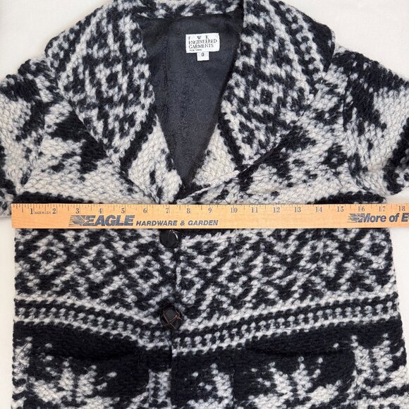 FWK Engineered Garments Shawl Collar Wool Snowflake Sweater Jacket FW11 Size 0 - Picture 9 of 13